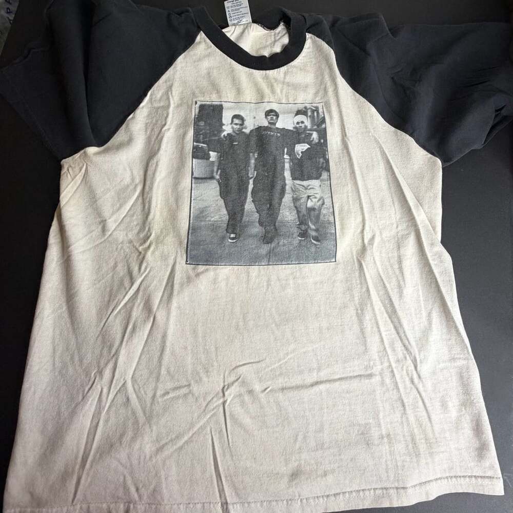 Vintage 2002 Blink 182 Tour Baseball T-Shirt Raglan Size L
